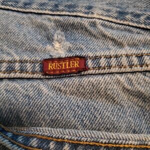 Rustler and Levi Relaxed Fit Light Blue Jeans